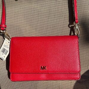 Michael Kors leather wallet crossbody